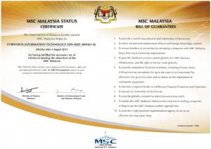 Starvision Malaysia obtain MSC Status